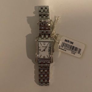 Bulova Silver Diamond Watch